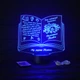 Именной светильник 3D, LED ночник учителю, подарок на юбилей учителя (16 цветов свечения) под заказ (НЧ0034) - изображение 5