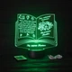 Именной светильник 3D, LED ночник учителю, подарок на юбилей учителя (16 цветов свечения) под заказ (НЧ0034) - изображение 8