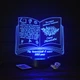 Именной 3D LED ночник учителю, подарок от учеников на выпускной (16 цветов свечения) под заказ (НЧ0038) - изображение 1