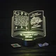 Именной 3D, LED светильник учителю, подарок от учеников на выпускной (16 цветов свечения) под заказ (НЧ0037) - изображение 4
