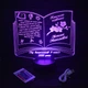 Именной светильник 3D, LED ночник учителю, подарок от учеников на выпускной под заказ (НЧ0035-1) - изображение 3