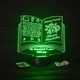 Именной светильник 3D, LED ночник учителю, подарок от учеников на выпускной (16 цветов) под заказ (НЧ0033-1) - изображение 4