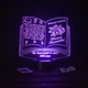 Именной светильник 3D, LED ночник учителю, подарок от учеников на выпускной (16 цветов) под заказ (НЧ0033-1) - изображение 8