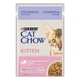 Консервований корм Purina Cat Chow Kitten з ягням та цукіні шматочки в підливці для кошенят 26 шт х 85 г (8445290426536-26) - изображение 1