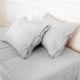 Простынь на резинке MirSon Лен Linen Beatrice 200x220 см (2200008248109) - изображение 1