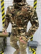 Тактична флісова кофта з кишенями та кріпленням для шевронів Multicam S - зображення 3