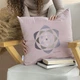 Подушка декоративна IDEIA Serenity 50x50 пудра з вишивкою (4820227281282) - зображення 4