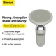 Автоутримувач Baseus C01 Magnetic Phone Holder Air Outlet Version SUCC000102 кремовий - зображення 5