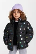 Куртка черная в сердца H&M 110-116см (400094846) - изображение 6