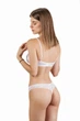 Комплект женский кружевной бюстгальтер с мягкой чашкой стринги Felisiya Lingerie Белый 2007+210-001/0166 M - изображение 2