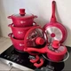 Набор посуды Higher Kitchen HK-316 Красный - изображение 2