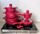 Набор посуды Higher Kitchen HK-316 Красный - изображение 3