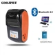 Термопринтер мобильный для чеков Goojprt PT-120, POS, Bluetooth Оранжевый - изображение 8