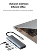 Хаб HUB Lenovo 100W (Type-C 3.0 to 4K HDMI PD Fast Charge) для MacBook, iMac, iPad, Chromebook, Samsung, Xiaomi та ін. metall - изображение 15