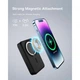 Повербанк с беспроводной зарядкой 10000mAh 30W Baseus Magnetic Mini Fast Charge MagSafe Type-C черный (PPCX110201) - изображение 2