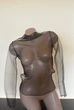 Прозора кофтинка гольф кофточка сітка водолазка блузка Honey Fashion Accessories One Size (XS/S) чорний (10-110) - изображение 4