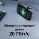 Адаптер Type-C - Type-C female - USB female PD 100W для Steam Deck кутовий 90 градусів (ASDTCUA100W) - зображення 5