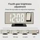 Настольные часы c проекцией на потолок DS-3618LP Цифровые с с зеркальным LED дисплеем Черный - изображение 6
