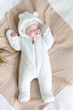 Сплошной комбинезон детский демисезонный MagBaby Tim 62см Молочный - изображение 2