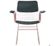 Стілець із підлокітниками Art Metal Furniture Mino, rose gold, emerald (545688) - зображення 3