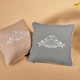 Подушка декоративна IDEIA Royal з вишивкою 45х45 см Сіра (2200004085463) - зображення 2