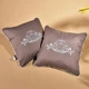 Подушка декоративная IDEIA Royal с вышивкой 45х45 см Шоколадная (4820227284948) - изображение 3
