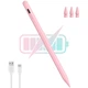 Универсальный стилус Active Stylus Pencil C06 для планшетов и телефонов (Android, iOS, Type-C, 3 наконечника, работает на всех сенсорных устройствах) - Розовый - изображение 1