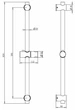 Душевая штанга VIDAN AISI-304&nbsp;IN-A17-CP - изображение 2