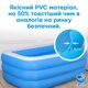 Надувной бассейн детский Компактный 390х190х60см. с 3 отдельными камерами Ультрапрочный с отливом воды и Ручным насосом - изображение 6