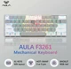 Механічна клавіатура з HOT SWAP AULA F3261 for WIN or MAC RGB 61 Keys RED SWITCH UKR/ENG BLACK (F3261B) - зображення 8