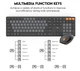 Клавиатура беспроводная Fantech Go WK895 Silent Click + мышь беспроводная черный - изображение 2