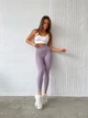 Спортивні жіночі лосини EASY з ефектом Push Up для фітнесу та йоги Безшовні Однотонні M Блідо-бузкові (XA06LM) - зображення 6
