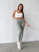 Спортивные женские лосины EASY с эффектом Push Up для фитнеса и йоги Бесшовные Однотонные L Фисташка пастель (XA05LL) - изображение 1