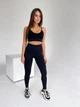 Спортивные женские леггинсы EASY с эффектом Push Up для фитнеса и йоги Бесшовные Однотонные XS-S Черные (XA01LS) - изображение 2
