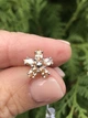 Серьги пусеты-гвоздики серебряные с цирконием Снежинка 2442/9рш - изображение 4