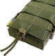 Жорсткий посилений тактичний підсумок Kiborg GU Single Mag Pouch Khaki (k4055) - зображення 5