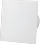 Вытяжной вентилятор c датчиком влажности и таймером AirRoxy dRim 100 HS glass white на подшипниках белый глянцевый - изображение 1