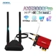 Мережева карта Fenvi AX210 Wi-Fi 6E + BT 5.3, PCI-E із зовнішньою виносною антеною 5734 Mbps MU-MIMO - зображення 1
