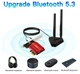 Мережева карта Fenvi AX210 Wi-Fi 6E + BT 5.3, PCI-E із зовнішньою виносною антеною 5734 Mbps MU-MIMO - зображення 2