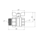 Кран-американка кульовий прямий Valves 1" PN30 - зображення 2
