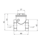 Лепестковый клапан Karro 1 1/2" KR-107 - изображение 2