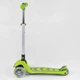 Детский самокат Best Scooter 46987. Складной алюминиевый руль, PU колеса с подсветкой. Салатовый - изображение 2