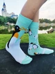 Супермодные и яркие разно-парные носки для девушек Пингвин One Size (601069) - изображение 5