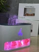 Зволожувач повітря з ефектом полум'я і з гімалайською сіллю 3в1 RGB Білий - зображення 7