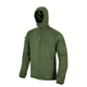 Куртка Helikon-Tex Alpha Hoodie - Grid Fleece, Olive green M/Regular (BL-ALH-FG-02) - зображення 4