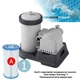 Каркасный бассейн Intex 26744, 549 x 122 см +фильтр-насос + лестница + тент + подстилка - изображение 3