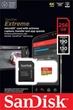 Карта пам`ятi MicroSDXC 256GB C10 UHS-I SanDisk Extreme V30 U3 R190/W130MB/s + SD (SDSQXAV-256G-GN6MA) - зображення 6