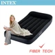 Надувной матрас велюровый Intex 64141, 191х99х25 см Fiber-Tech , черный - изображение 2