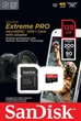 Карта пам`ятi MicroSDXC 128GB UHS-I U3 R200/W90MB/s SanDisk Extreme Pro V30 + SD-адаптер (SDSQXCD-128G-GN6MA) - зображення 2