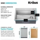 Кухонная мойка Kraus KWT310-28 - изображение 4